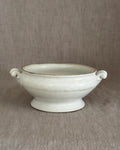 Antique French Ironstone Tureen Base, White Farmhouse Bowl, Rustic French Decor