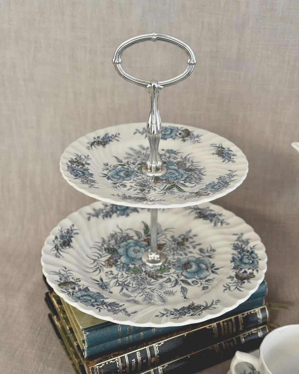 The Blue Cluster Tea Set - British Anchor