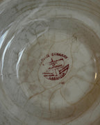 Antique French Terre de Fer Tureen, Red Transferware Soup Tureen