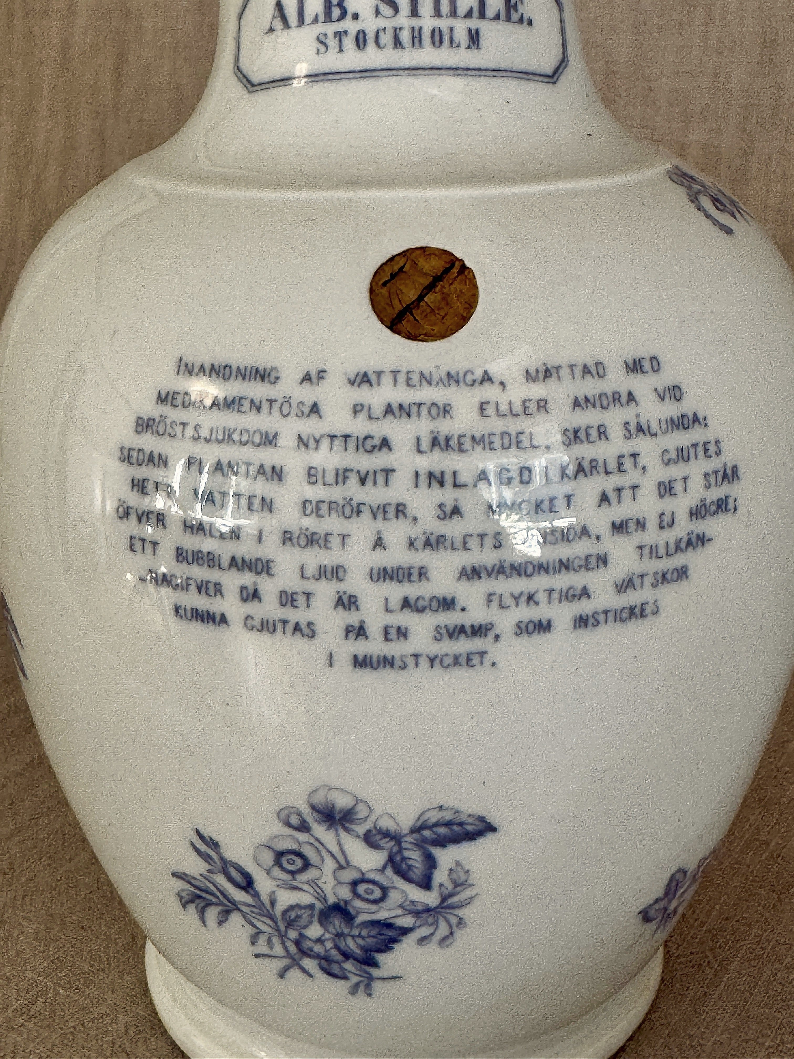 The Alb. Stille Inhalation Flask