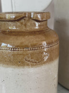 Beaded band and impressed Doulton Lambeth stamp on the jar