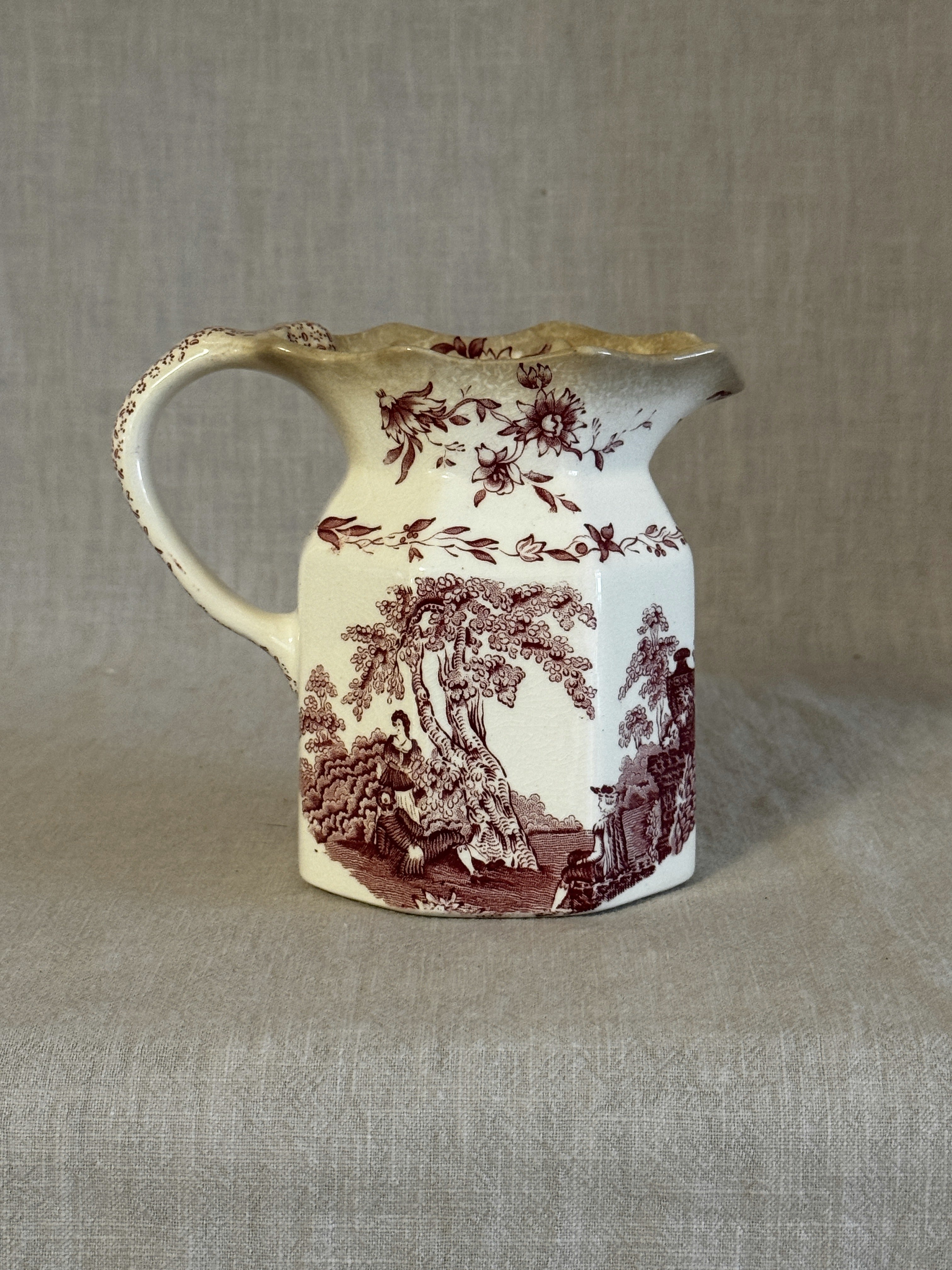 The Mason's jug from another angle showing the eight-sided form