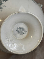 Underside of the Anna pedestal bowl with the printed Göteborg mark and the impressed factory stamp