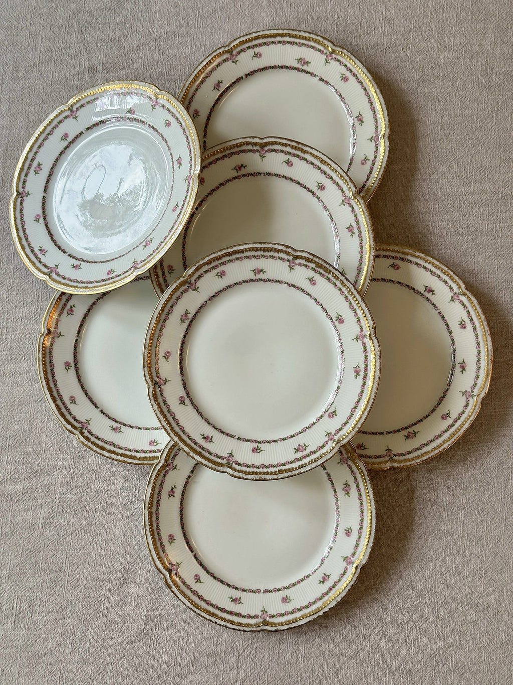 The Limoges Rosebud Plates