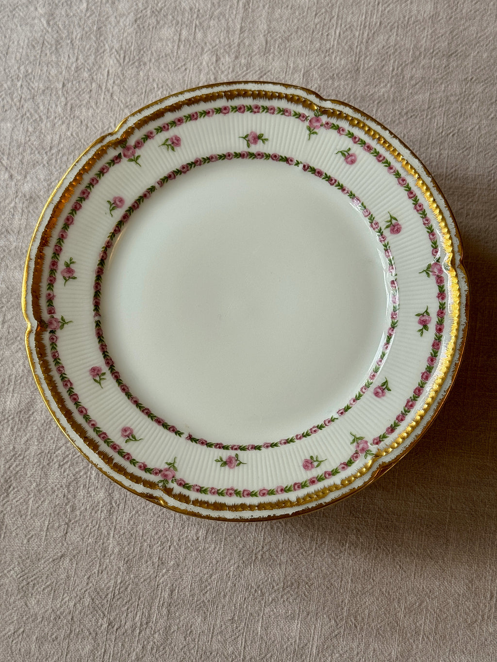 The Limoges Rosebud Plates