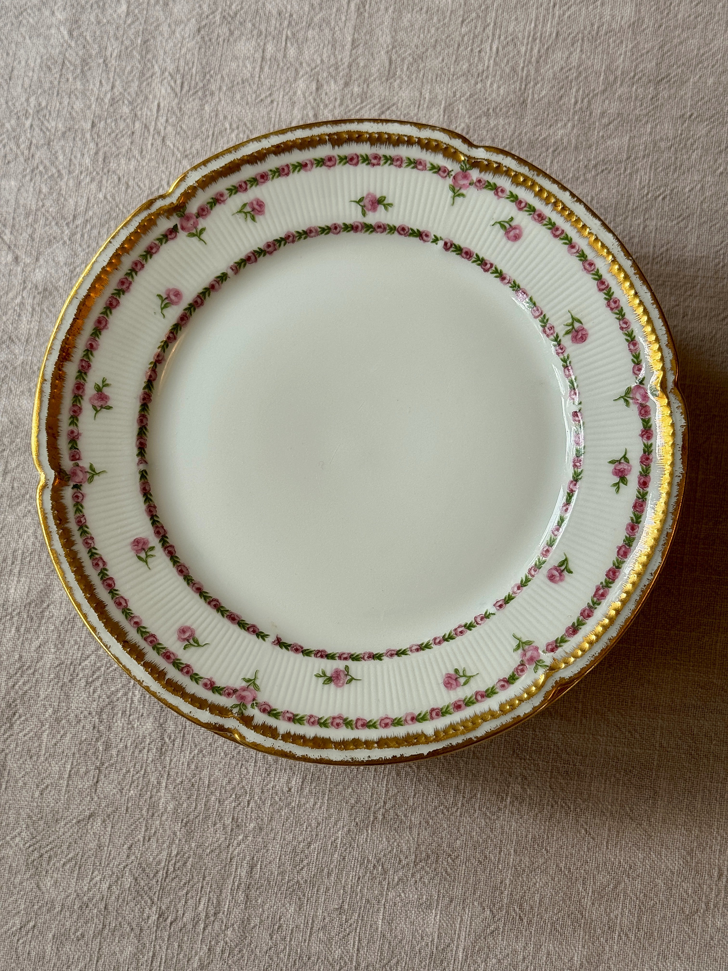 The Limoges Rosebud Plates