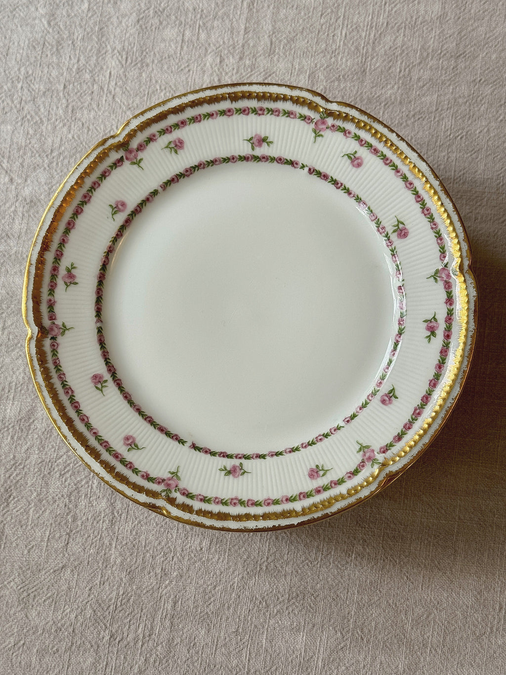 The Limoges Rosebud Plates