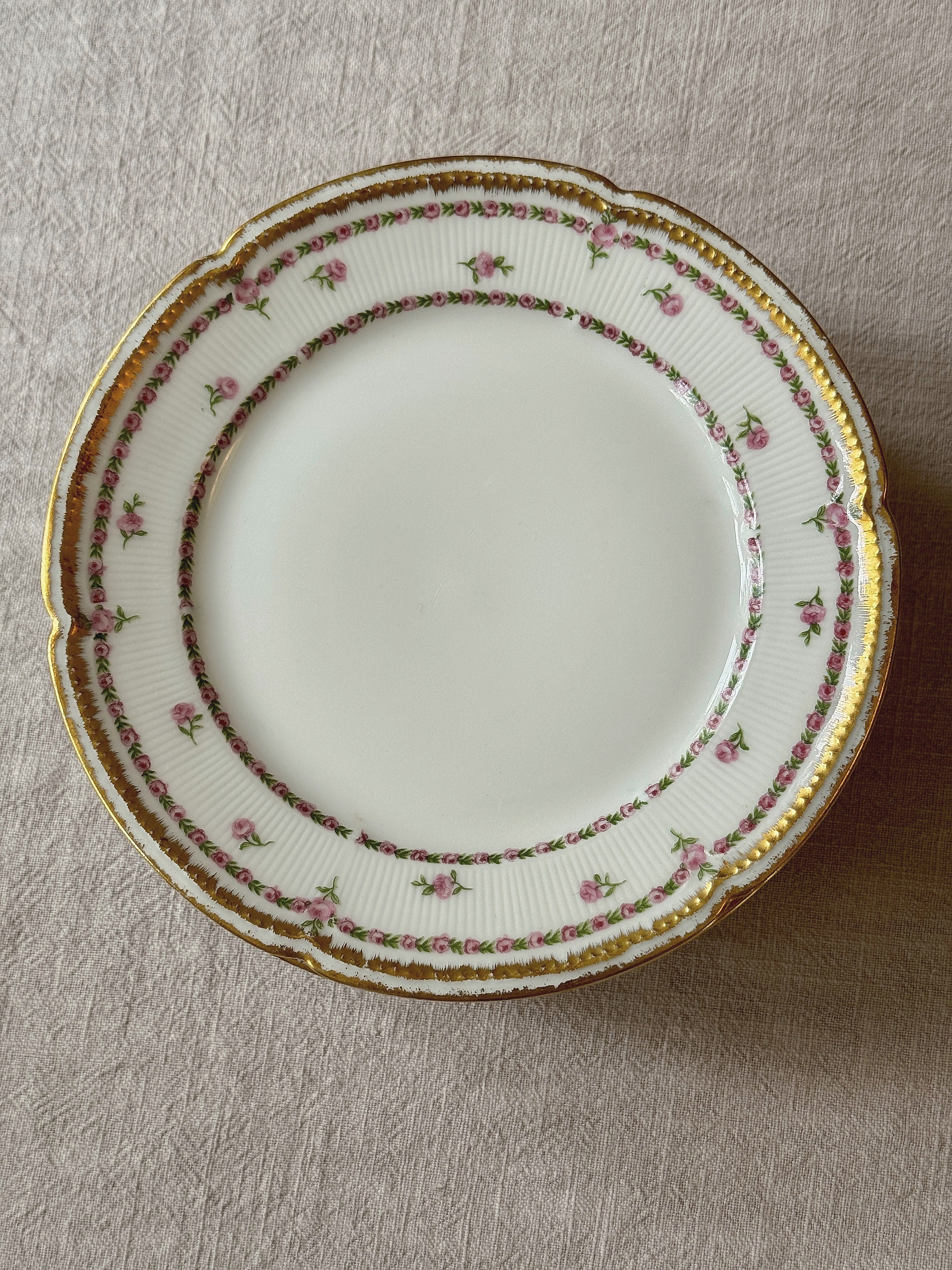 The Limoges Rosebud Plates
