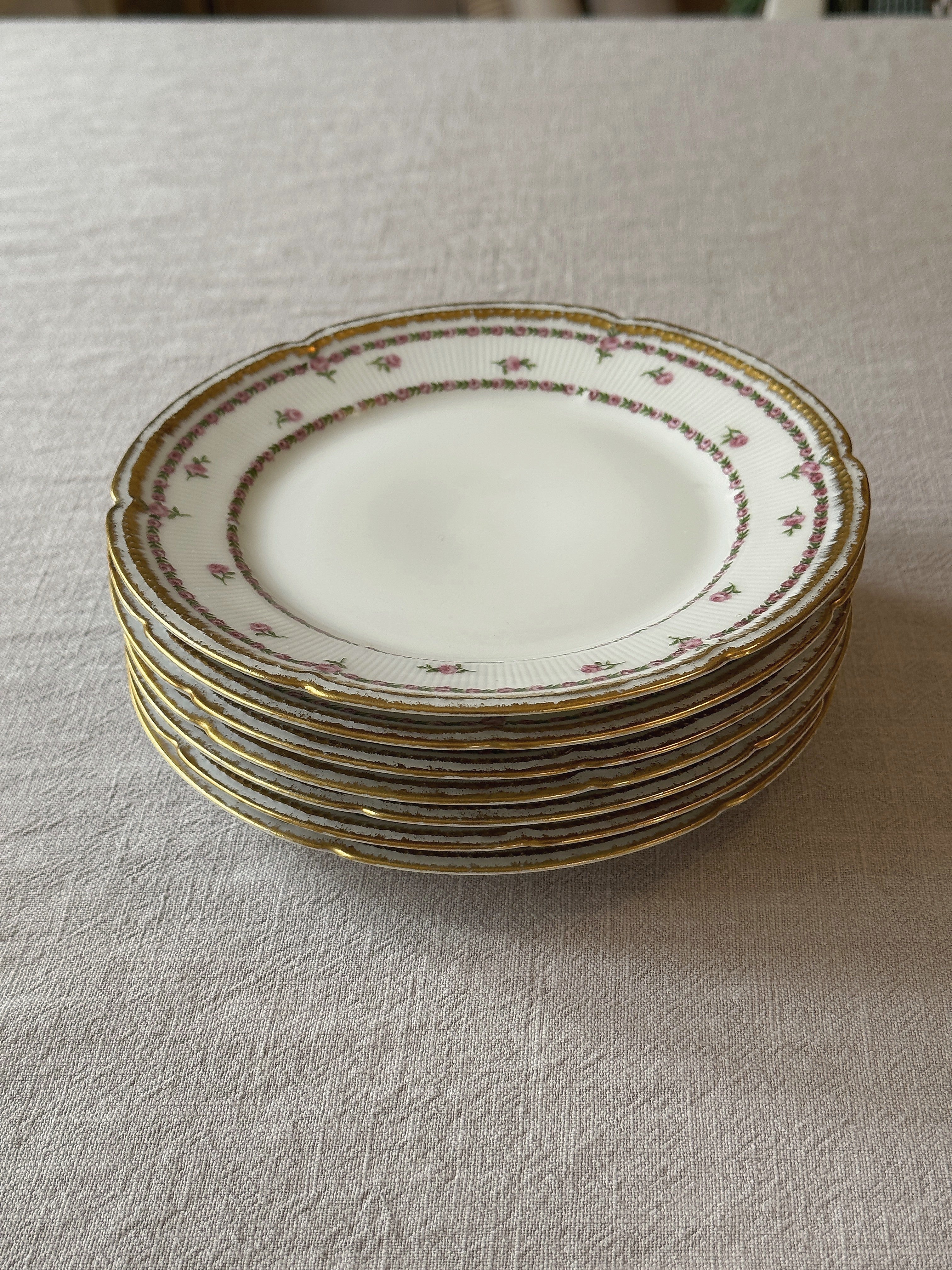 The Limoges Rosebud Plates