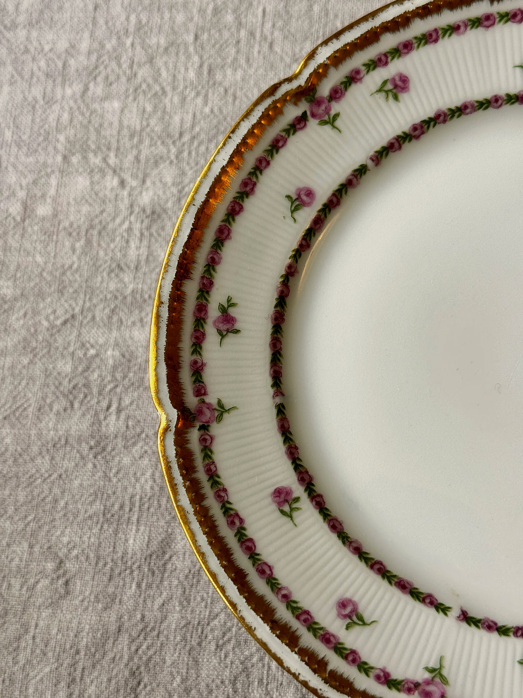 The Limoges Rosebud Plates