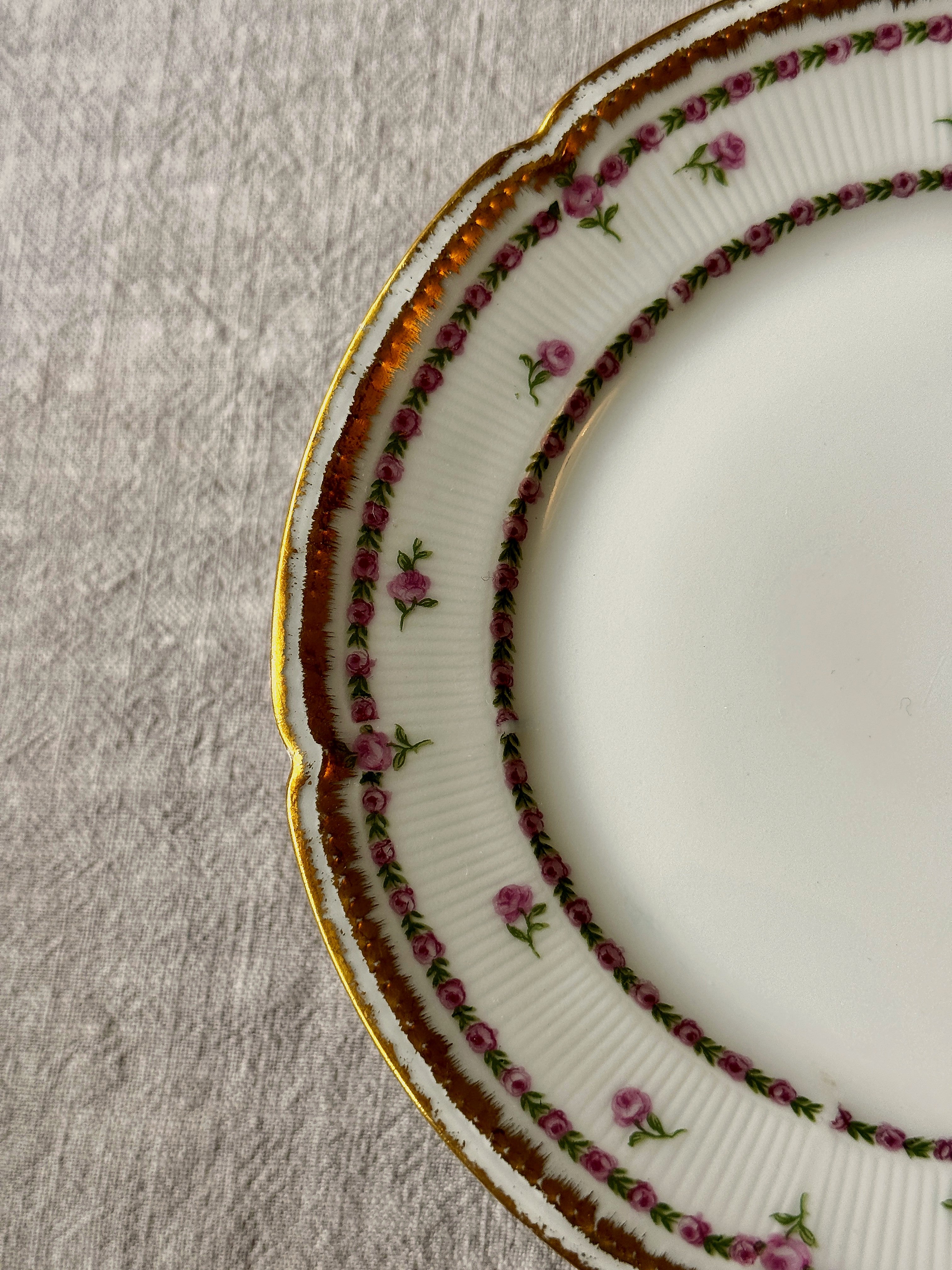 The Limoges Rosebud Plates