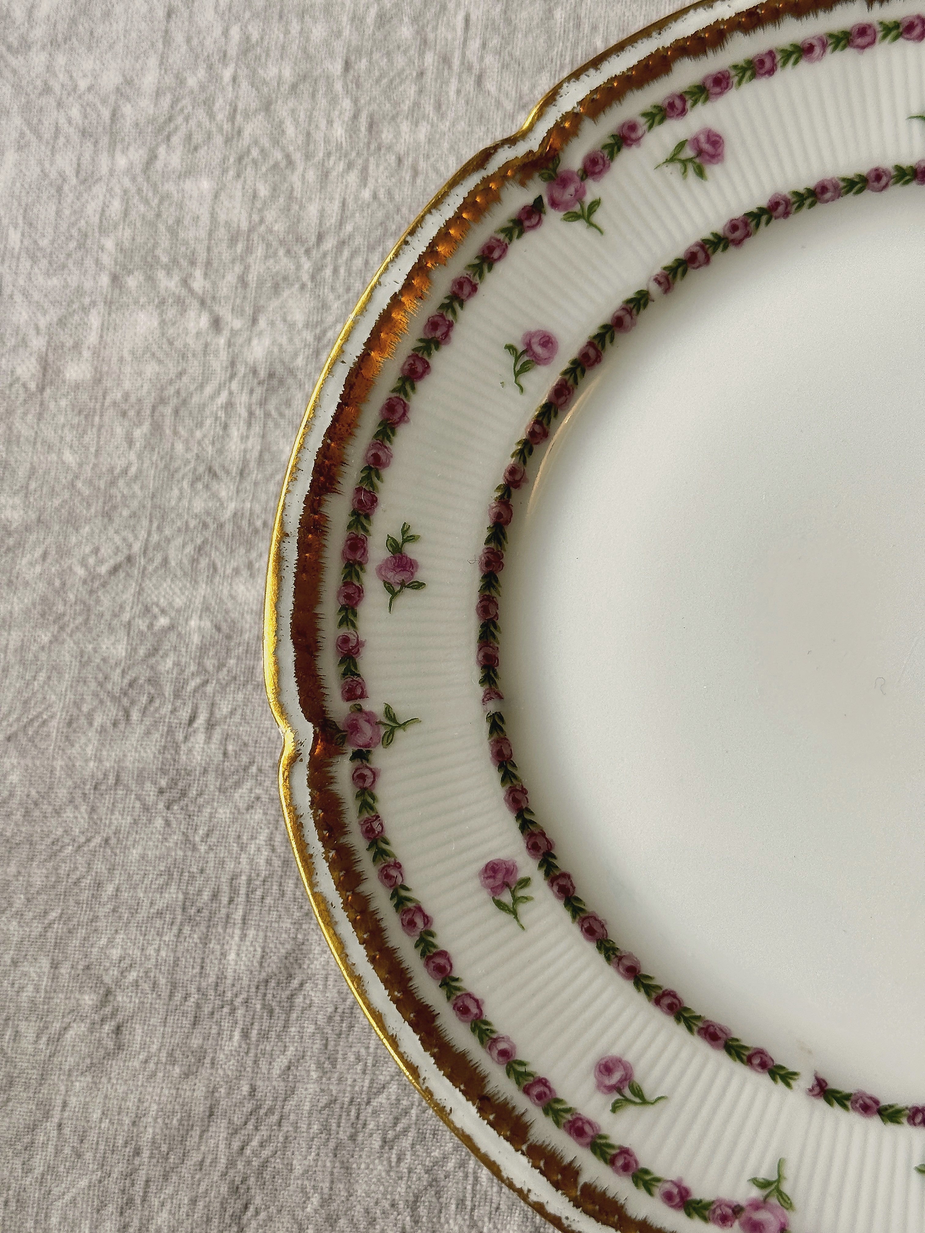 The Limoges Rosebud Plates