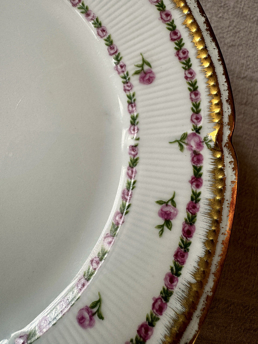 The Limoges Rosebud Plates