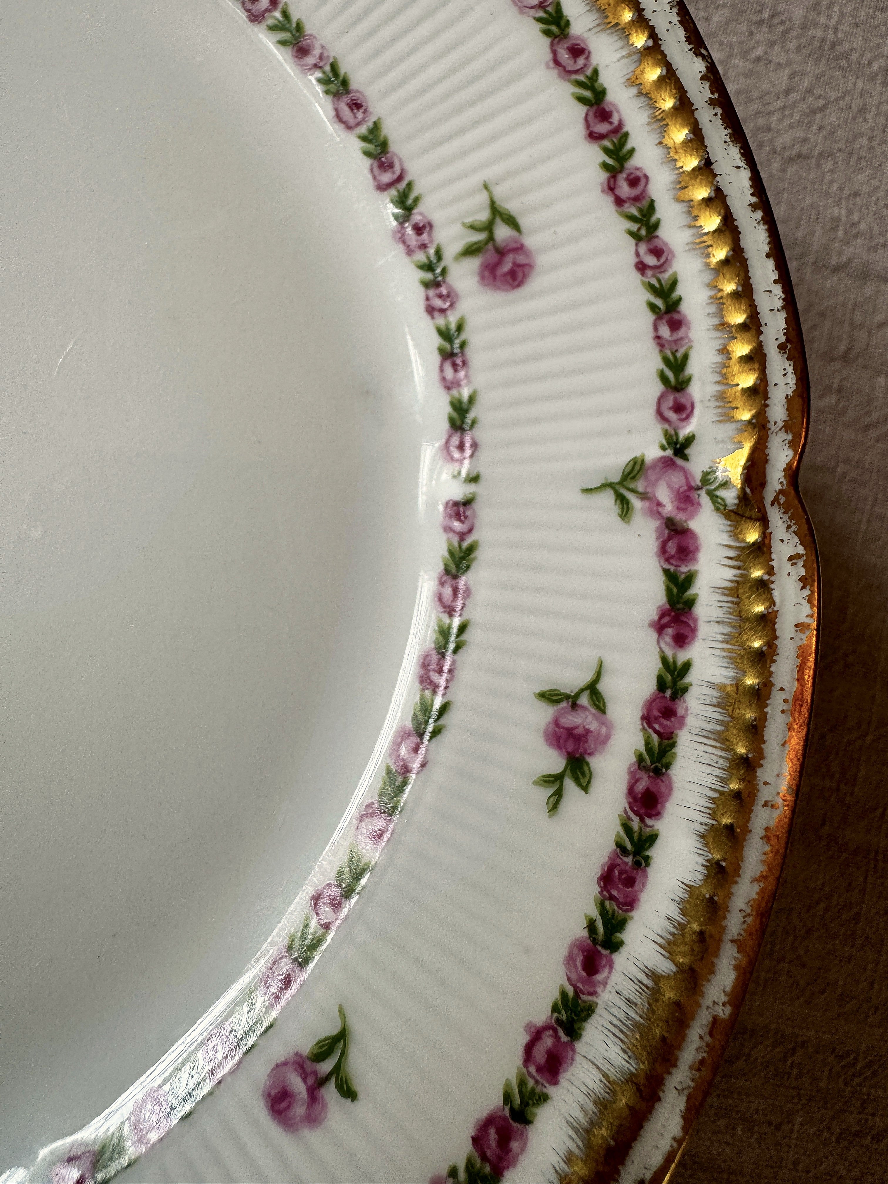 The Limoges Rosebud Plates