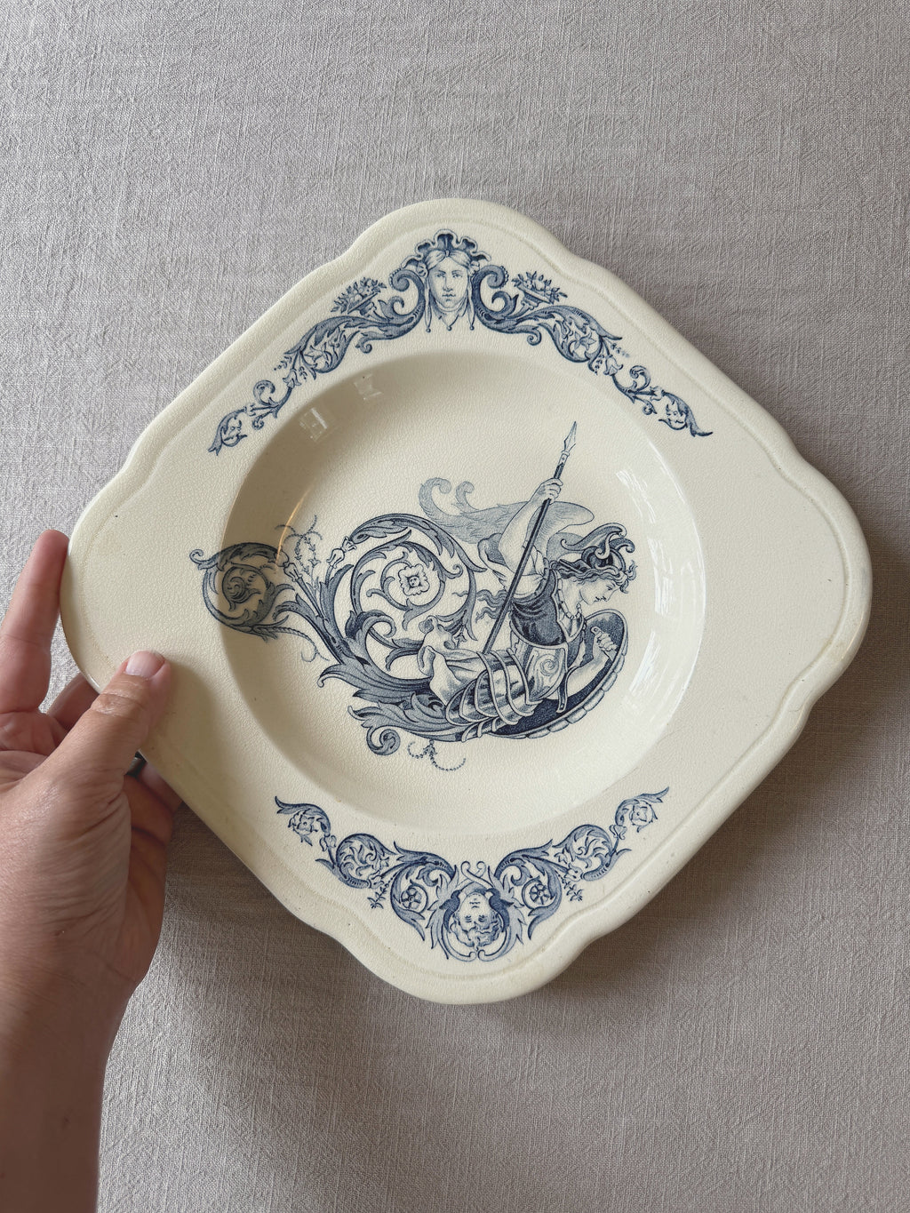 The Minerva Figural Plate