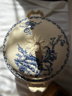 Antique Gien France Terrine Chardons - lid top view