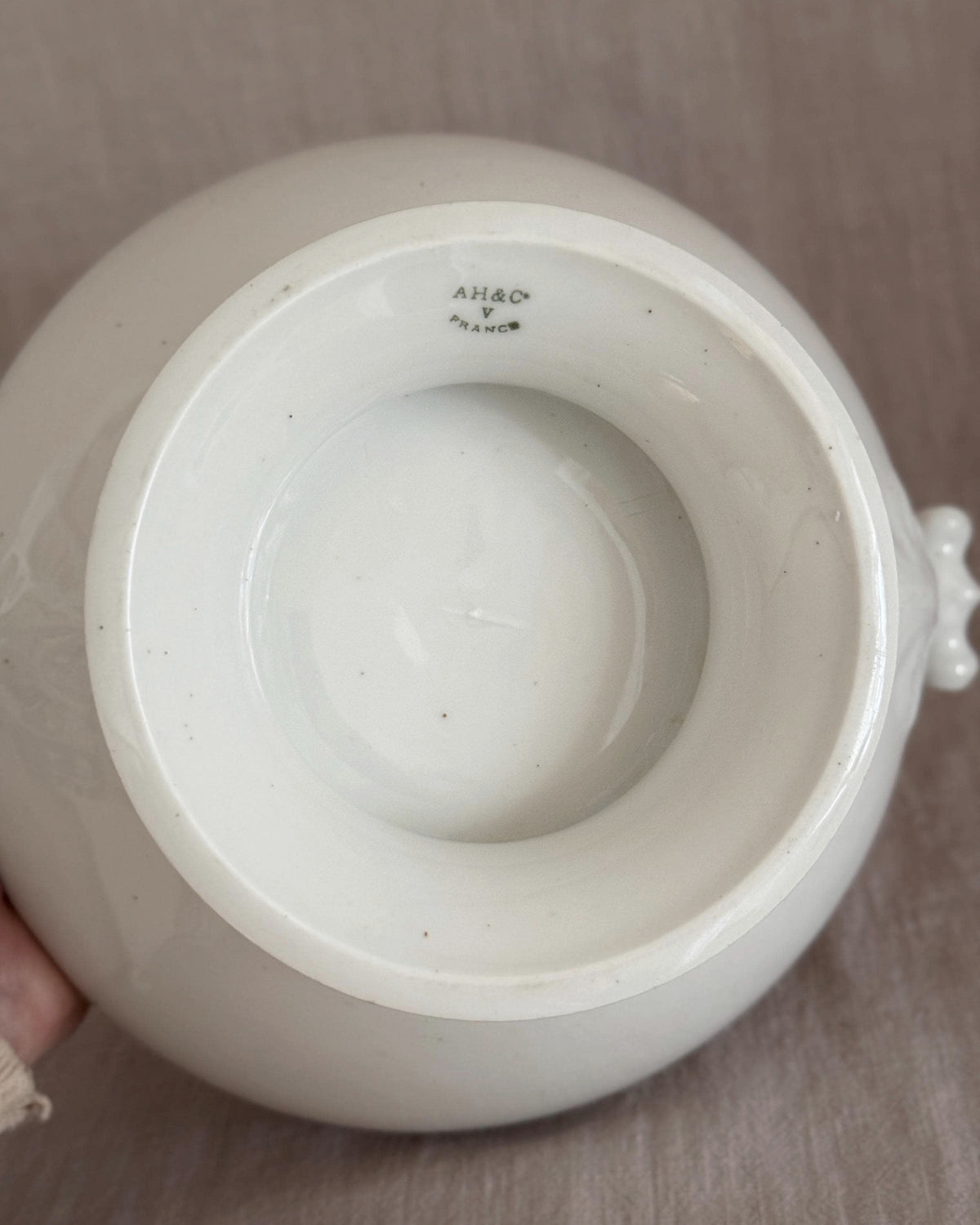 The Big Porcelain Tureen by Alfred Hache & Cie Vierzon