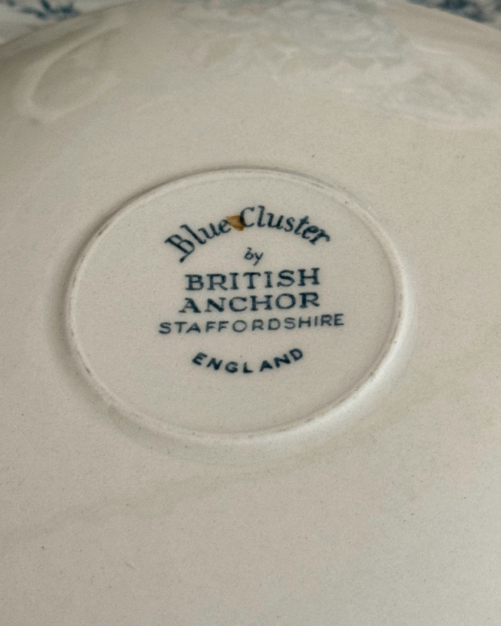 The Blue Cluster Tea Set - British Anchor