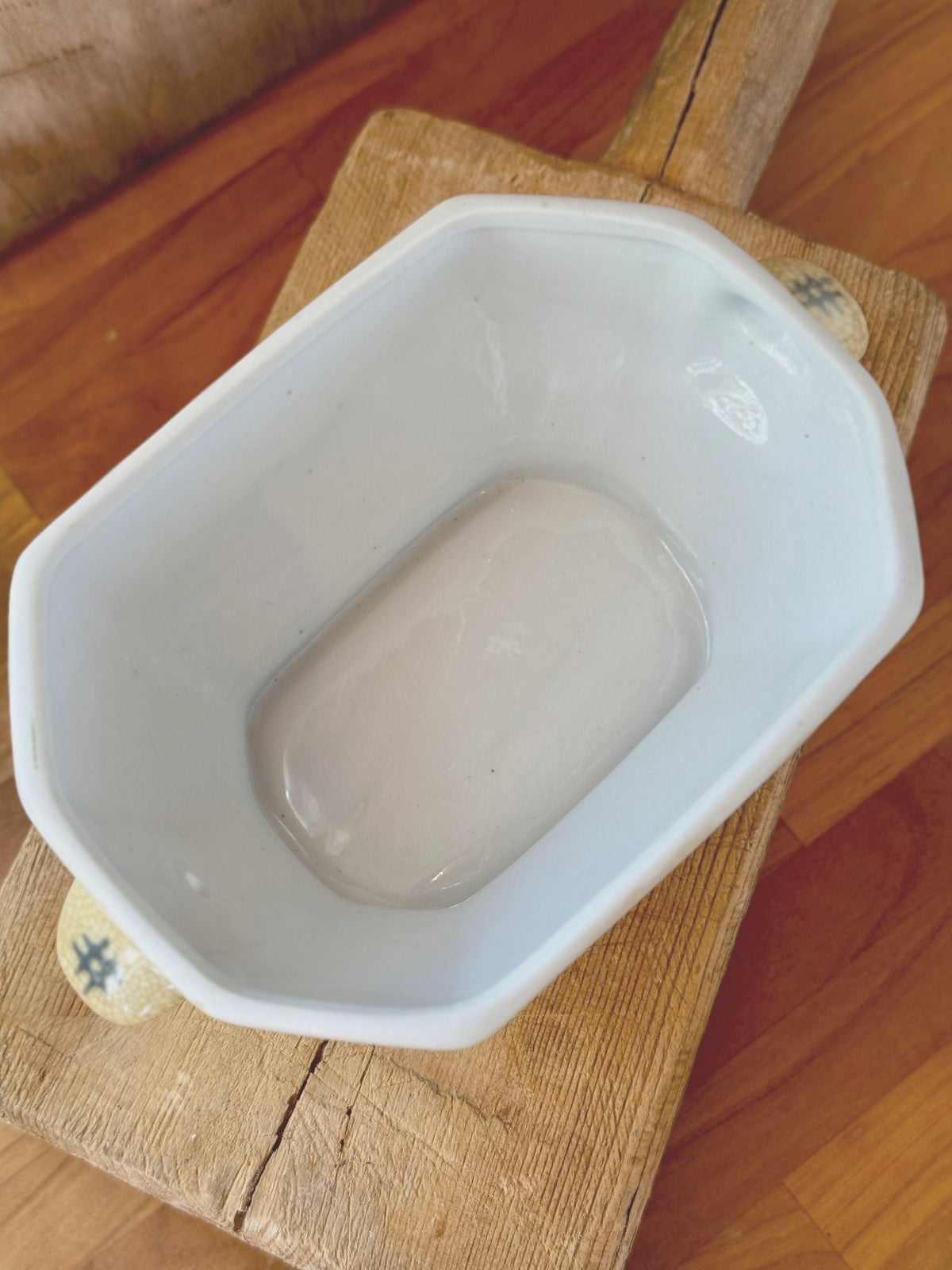 Vintage Ironstone Covered Tureen - top