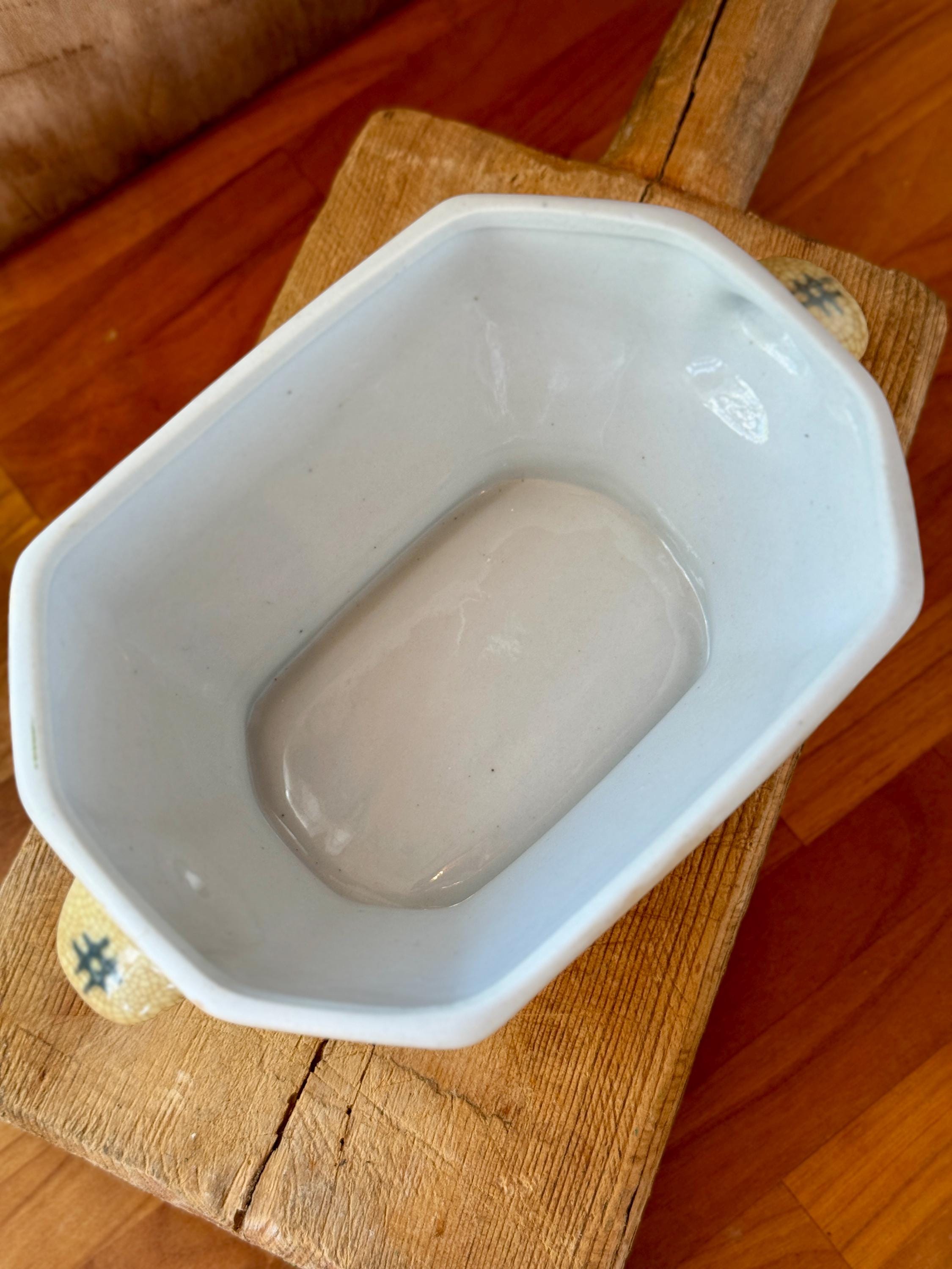 Vintage Ironstone Covered Tureen - top