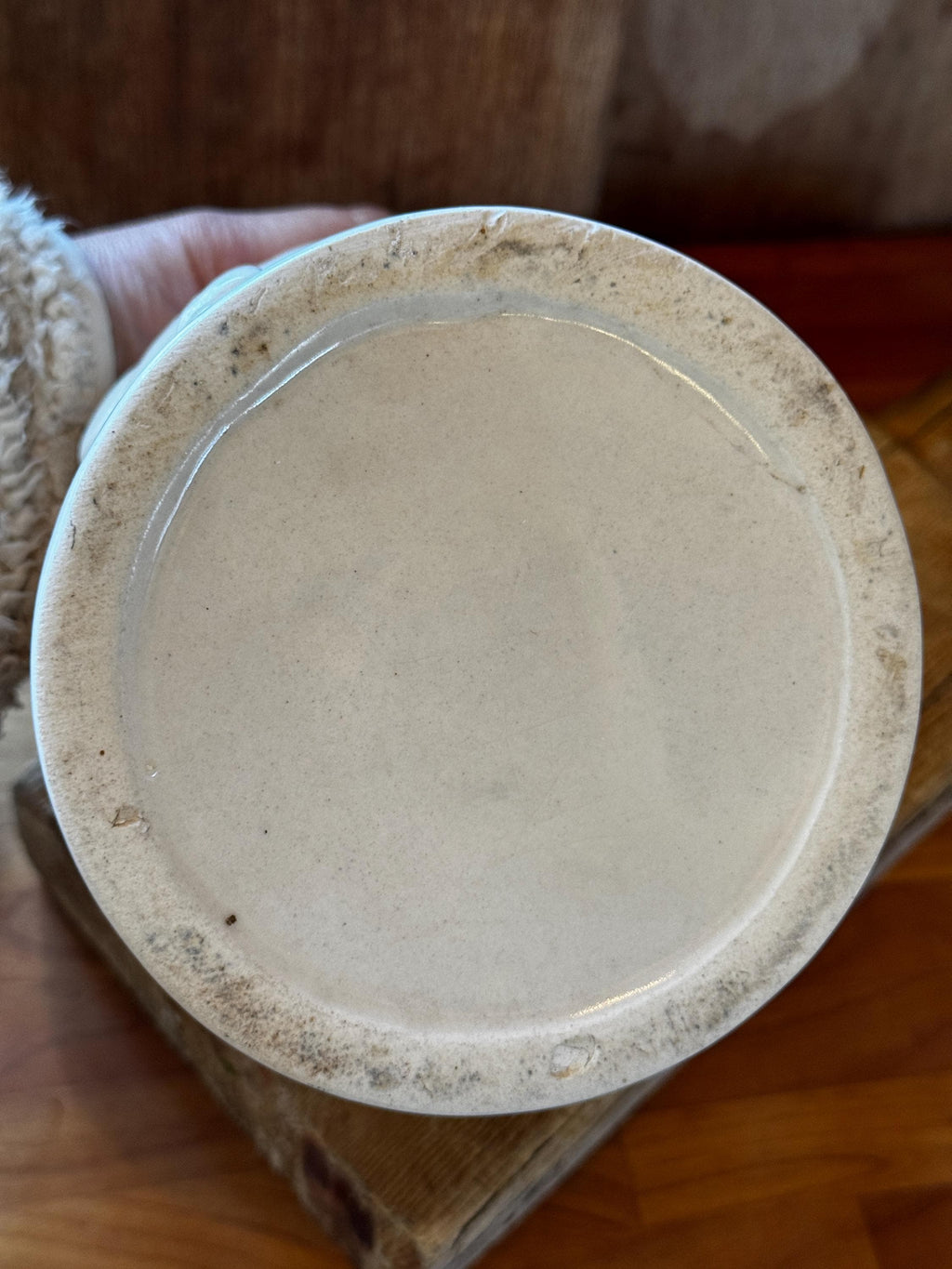 Vintage Ceramic Canister Cow Relief - 5