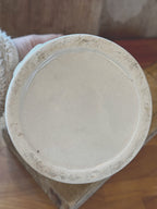 Vintage Ceramic Canister Cow Relief - 5