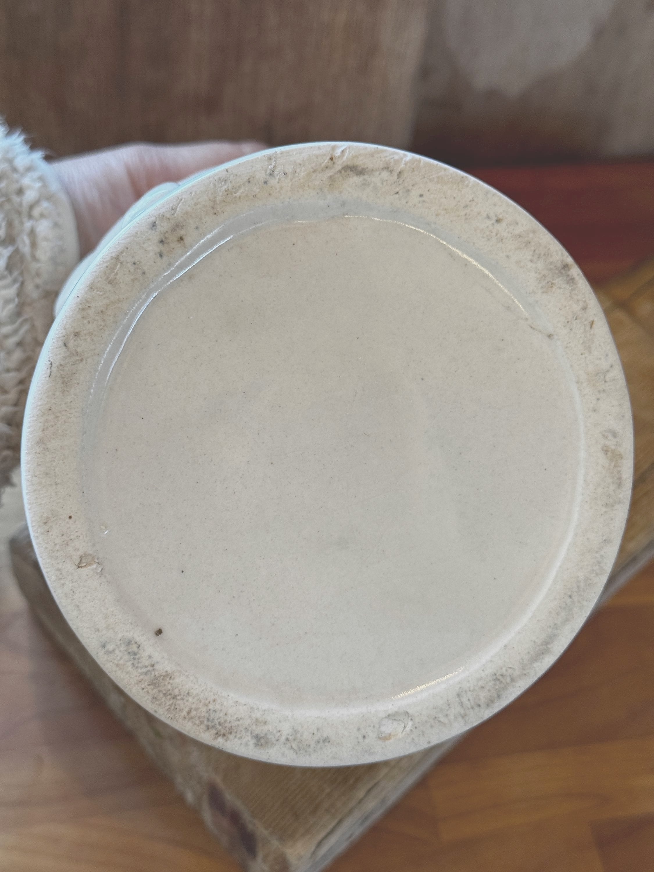 Vintage Ceramic Canister Cow Relief - 5