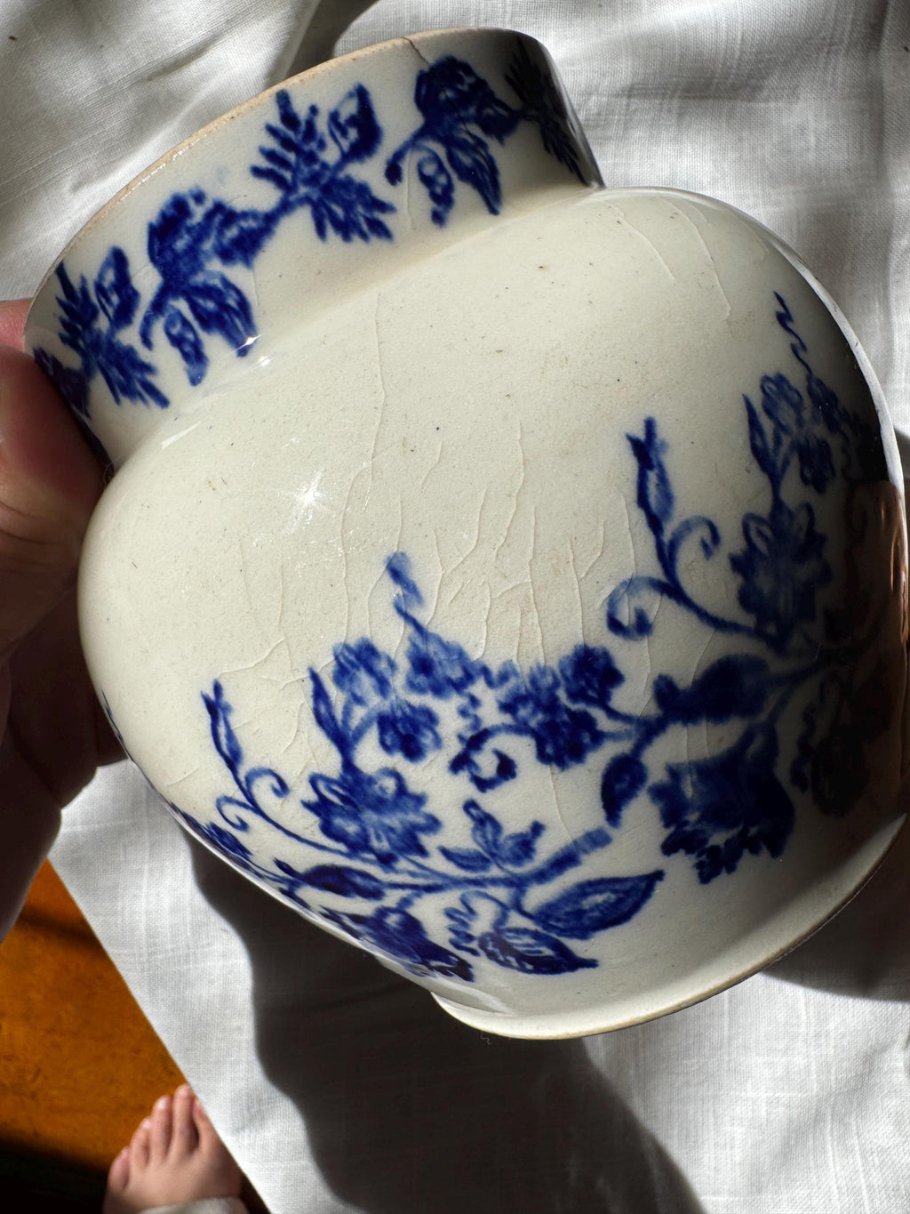 French Terre de Fer Blue Jug - 4