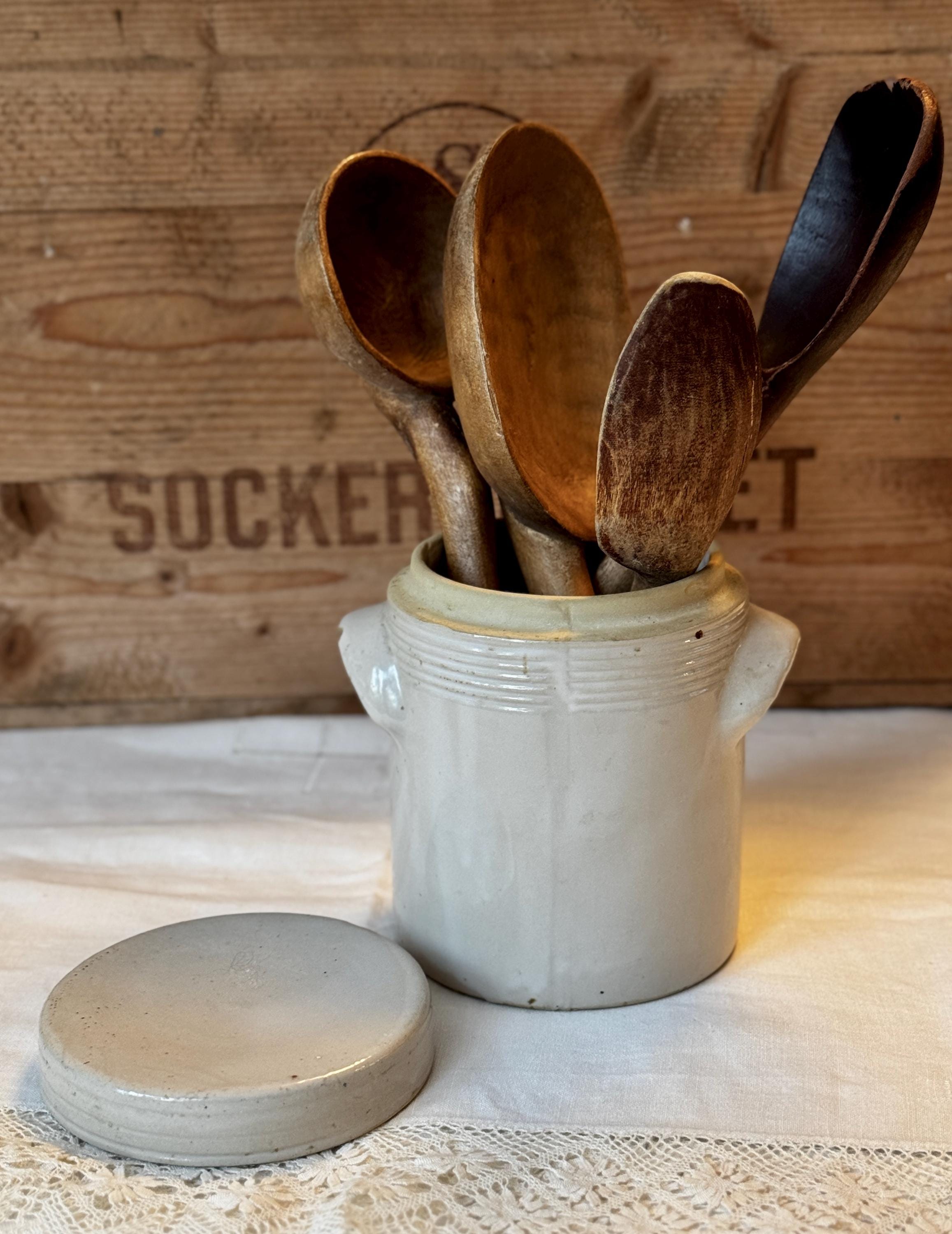 French Stoneware Confit Pot - 2