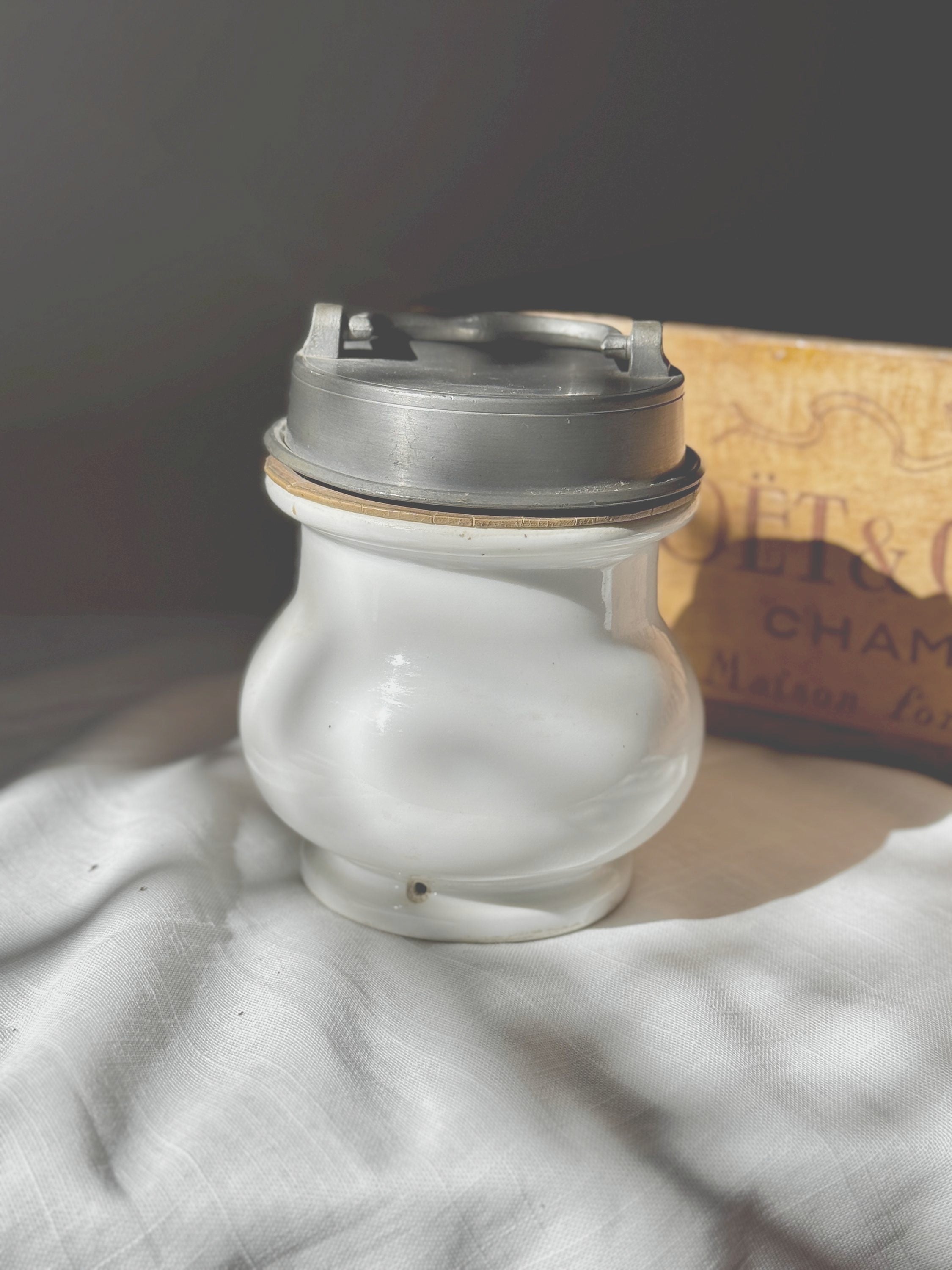 French Porcelain Insulated Jar - 1