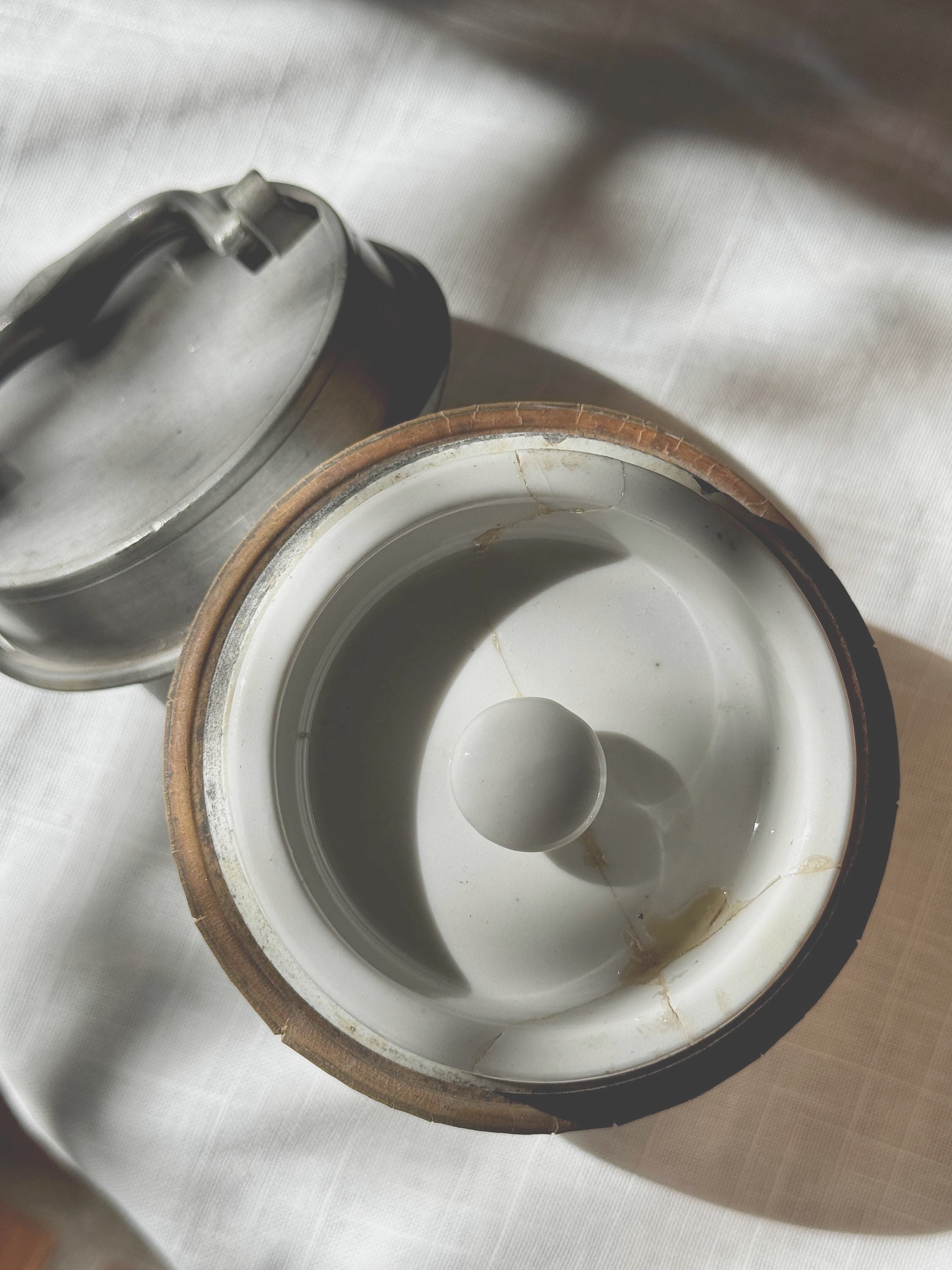 French Porcelain Insulated Jar - 2