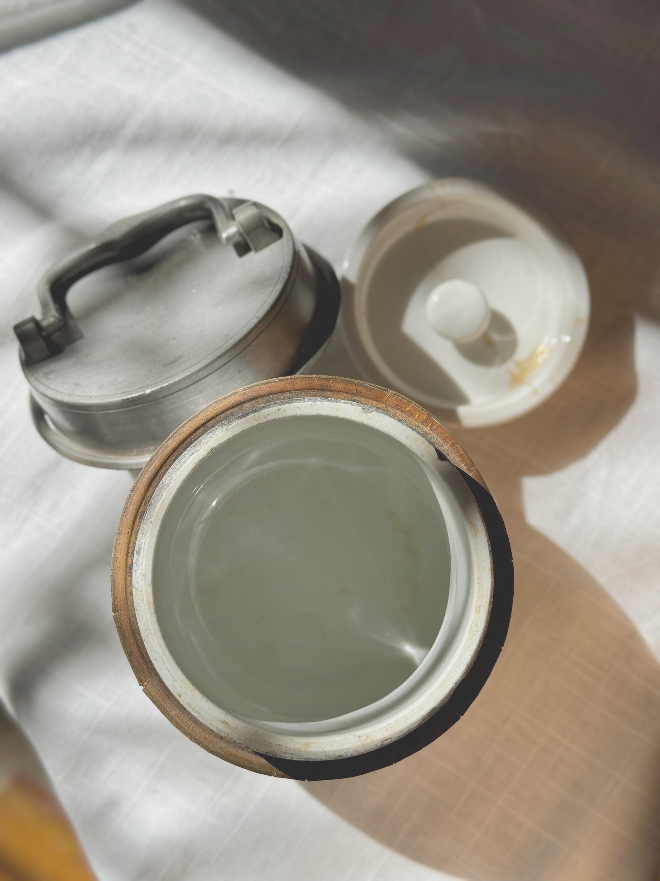 French Porcelain Insulated Jar - 3