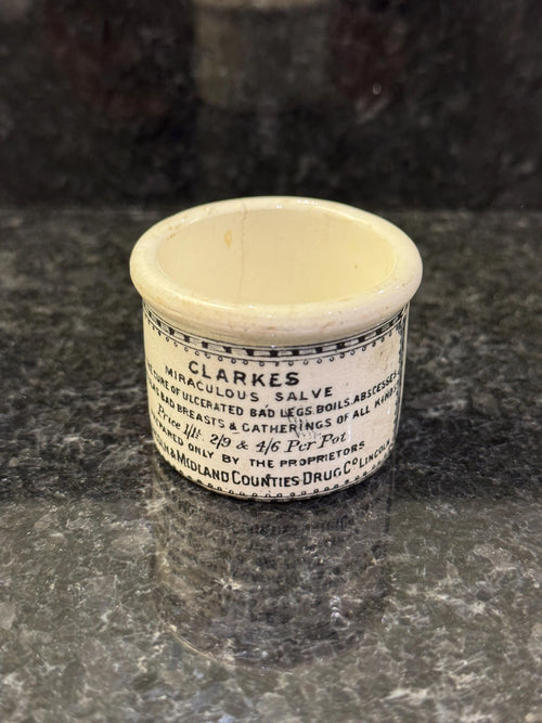 Clarke's Miraculous Salve Apothecary Pot - 1