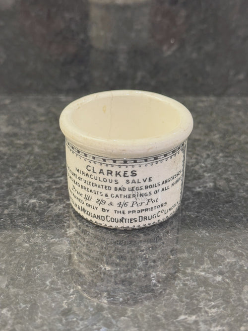 Clarke's Miraculous Salve Apothecary Pot - 1