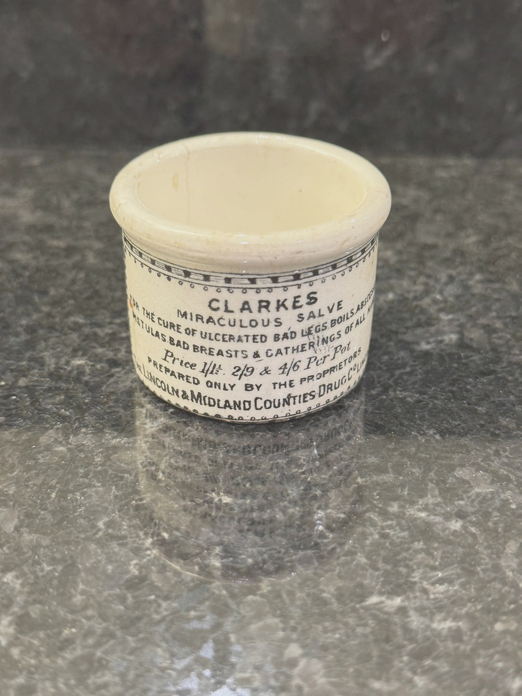 Clarke's Miraculous Salve Apothecary Pot - 2